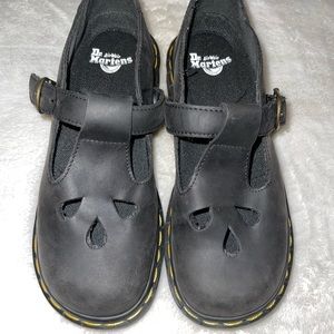 Vintage Dr Marten’s Teardrop Suede Mary Jane Shoes 
UK size 4  US women 6